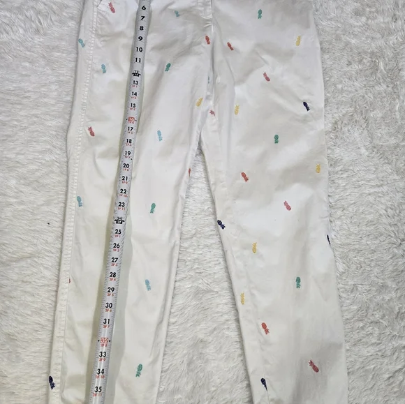 Talbots Pineapple Print Relaxed Chinos - Picture 8 of 10